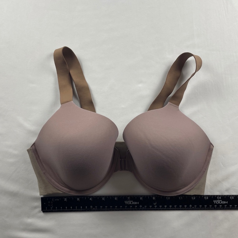 Spanx Bra-llelujah Full Coverage Front Closure Bra 38D Mauve Taupe 30011R - Picture 14 of 15